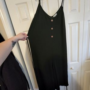 Size 3x ribbed knit black Capri romper